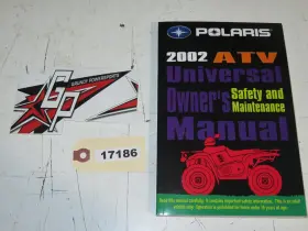 9916632 Polaris 2002 Atv Universal Owners Safety Maintenance Manual Like New
