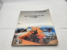 9918756 Polaris 2004 Atv Scrambler 500 Service Repair Manual Oem # With New Cd