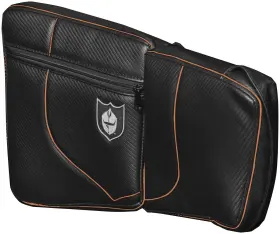 P144054rd Pro Armor Door Knee Pads - Rear Black/red