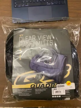 15-7176 Quadboss Clear View Hand Mits Atv