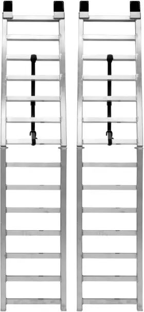 3791 Quadboss Aluminum Arched Ramps Folding - 18 Inch W X 88 L Set Of 2