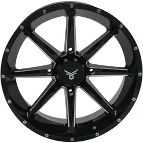 608589 Quadboss Slicer Wheel 18x7 4/156 4 3 Gloss Black/machined