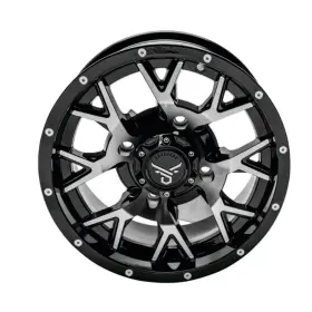 Rt-gw081157137mbb Quadboss Barbwire Wheel 15x7 4/137 5 2 Black/machined