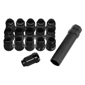 Rt-gwspm12150-db Quadboss Splined Lug Nuts - 12 X 1.5mm 12mm Head Black
