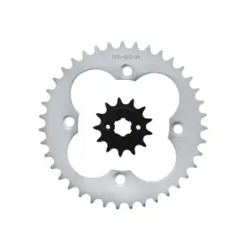 F-400022 Race-driven 1987 1988 1989 Honda Trx250x 250x 12 Tooth Front And 36 Rear Silver Sprocket