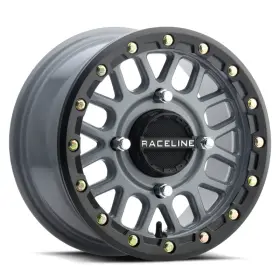 A93sg-47056 Raceline 10 A93sg Podium 14x7 Inch Beadlock Wheel With Black And Grey Ring