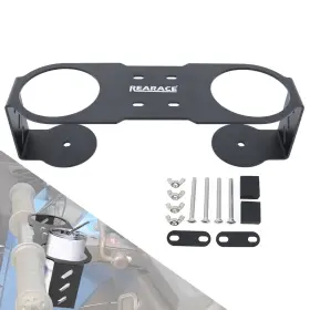 Xushwpch01-pp Rearace Grab Bar Dual Cup Holder Drink Bracket Fit For Kawasaki Teryx Krx 1000 2020-2023