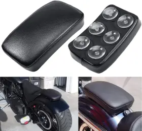 Rmw-15 Remaiw Moto Motorcycle Seat Rectangular Passenger Pad 6 Suction Cup For Black