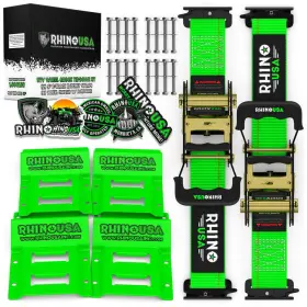 Rhino Usa 850022810022 Utv Wheel Chock Tie-down Kit 2-wheel Green