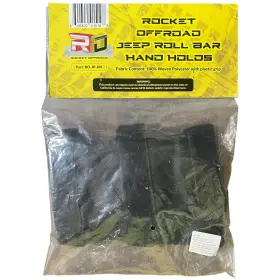 Rocket Offroad 600300915198 Rocked Ro-jp-hh Black Grab Handles For Jeep Wrangler Fits Roll Bars Utvs