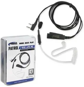 Rugged Radio 103879985123 Lm-hd-rh - Patrol 2-wire Lapel Mic With Acoust