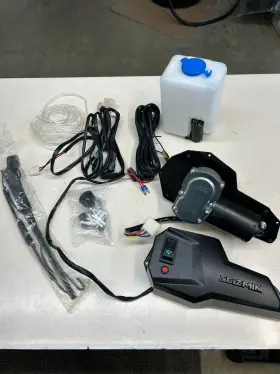 2350-0498 Seizmik New Utv Windshield Wiper Washer Kit Hard Coat Poly Polaris Can-am Honda
