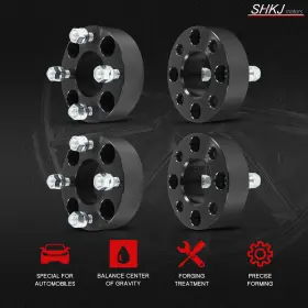 Shkj-844277a Shkj-motors 4 1.5 Inch Wheel Spacers 4x4 / 4x101.6mm For Ezgo Club Car Golf Cart Cafe Express