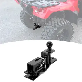 8010701503 Si Rear 2 Inch Receiver Hitch With 3 In 1 Multi Ball Mount For 09-25 Honda Rancher Trx420
