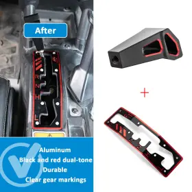 80312004 Si Utv Racing Shift Shifter Gate Plate Panel Knob For Can Am Maverick X3