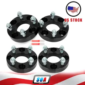 S842582 Sua4cars 4 Pcs 1 Inch Thick 4x4 4x101.6 Wheel Spacers 1/2 X20 Fits Ez Go Golf Carts Club Cars