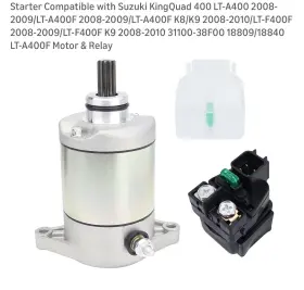 18809 Sulyla 18809/79/2 Starter For Suzuki Kingquad 400 4wd Lt-a400f 2008-2009 With Relay