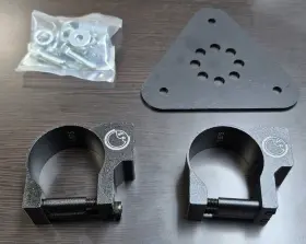Ujm-u-002-01 Superatv Jerry Can Universal Mount Only For Cans By 1.875 Inch Black Aluminum