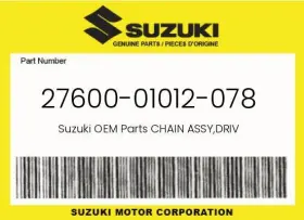 27600-01012-078 Suzuki Genuine Chain Assy Driv -