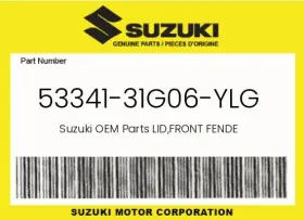 53341-31g06-ylg Suzuki Genuine Lid Front Fende -