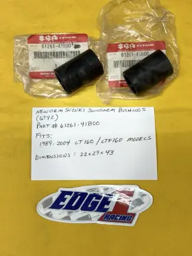 61261-41b00 Suzuki Oem Lt160 / Ltf160 Swingarm Bushings Set Of Two