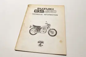 Suzuki Ed-6000 Oem Gs400 Technical Information