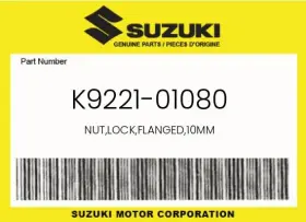 K9221-01080 Suzuki Genuine Nut Lock Flanged 10mm -