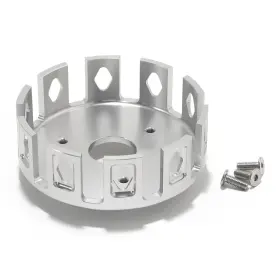 Atv-yam-cb-002-sil-mr-96 Tarazon Cnc Billet Aluminum Clutch Basket For Yamaha Blaster 200 Yfs 1988-2006 Atv