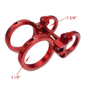 Atvfem-1.75-red-racing-514 Tarazon 3 1/8 Inch Fire Extinguisher Mounting Clamp 1 3/4 1.75 Roll Cage Tube Atv Utv Red