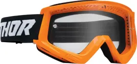 2601-3049 Thor Combat Flo Orange Black Racer Youth Goggles