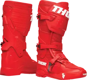 3410-2736 Thor Radial Boots Size 7 Red