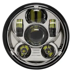 Hz306hdhlcr Toknome 5-3/4 5.75 Inch Headlight Led Compatible With Chrome