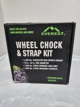 Trekassy 817844014199 Lot Of 3- Everest Atv Utv Wheel Chock Strap Kit Tie Down Straps Towing System
