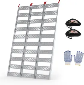 A5enaqub6q8jbg8tivzshq Tropow 76 Inch X 50 Tri-fold Aluminum Loading Ramp For Tractor Atv Utv 1500lbs Capacity