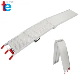 Tr50394 Turitrade 7.4ft Arched Truck Atv Motorcycle Folding Aluminum Loading Ramps 550 Lbs Capacity
