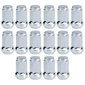 128-711-0004 Tusk Set Of Tapered Lug Nut 12mm X 1.25mm Thread Pitch Chrome 16 Pcs