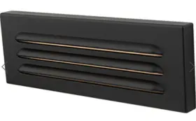4901-30bk Wac Tyler 12 8 Watt Black Step And Wall Lighting In 3000k Landscape