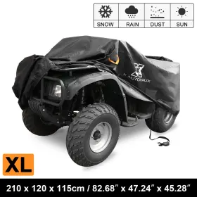X Autohaux 041814928418 82inch All Weather Quad Atv Cover 4 Wheeler Protector Waterproof With Strips