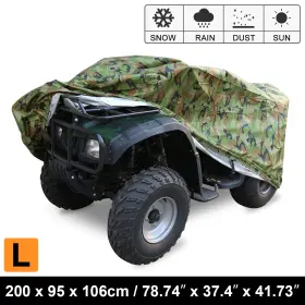 X Autohaux 041814928654 78inch Camo Quad Atv Cover 4 Wheeler Protector Waterproof With Anti-uv Coating