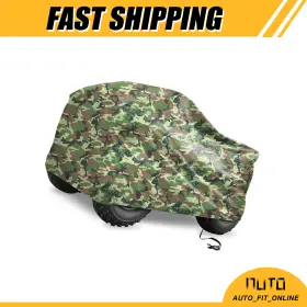 X Autohaux 726215603163 Camo Pattern Quad Atv Cover Single Custom For Polaris Honda Suzuki