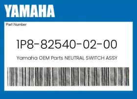 1p8-82540-02-00 Yamaha Genuine Neutral Switch Assy -