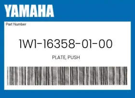 1w1-16358-01-00 Yamaha Genuine Plate Push -