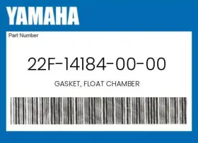 22f-14184-00-00 Yamaha Genuine Gasket Float Chamber -
