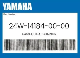 24w-14184-00-00 Yamaha Genuine Gasket Float Chamber -