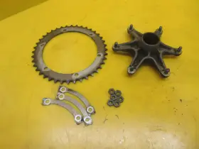 2xj-25440-20-00 Yamaha Oem 2001-2004 Raptor 660r Atv Rear Sprocket And Hub Assembly