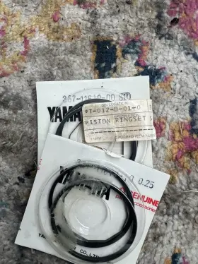 367-11610-00-00 Yamaha Piston Ring Set Std New