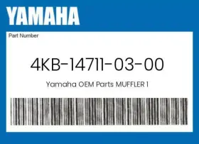 4kb-14711-03-00 Yamaha Genuine Muffler 1 -