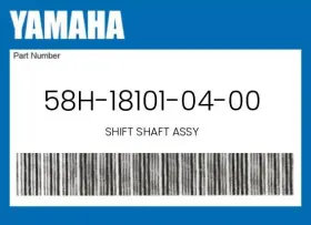 58h-18101-04-00 Yamaha Genuine Shift Shaft Assy -