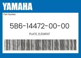 5b6-14472-00-00 Yamaha Genuine Plate Element -