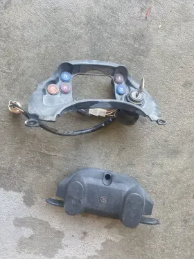 5ha-2837l-00-00 Yamaha 2001 Kodiak 400 Front Dash Indicator Panel Key Switch